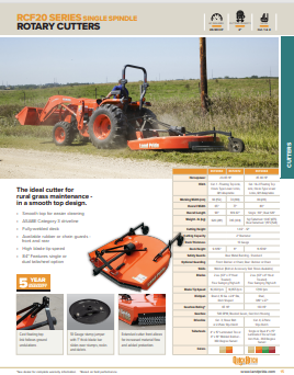 Kubota RCF20 rotary cutter slasher