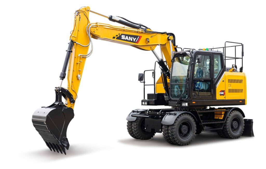 SANY SY155W wheeled excavator